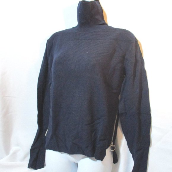 CELINE Wool Ribbed TURTLENECK BRET Sweater Top